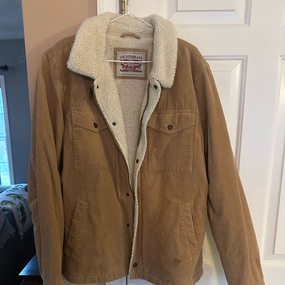 Levi's Men's Brown Corduroy Sherpa Jacket